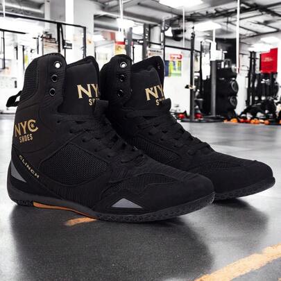 Tenis Feminino Masculino para Academia e Treino Bota Adulto Nyc Original Preto Ouro