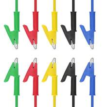 25PCS Electrical Alligator Clips Test Lead Jumper Wire Crocodile Cable Wire 1M UK - Multicolor - View 9