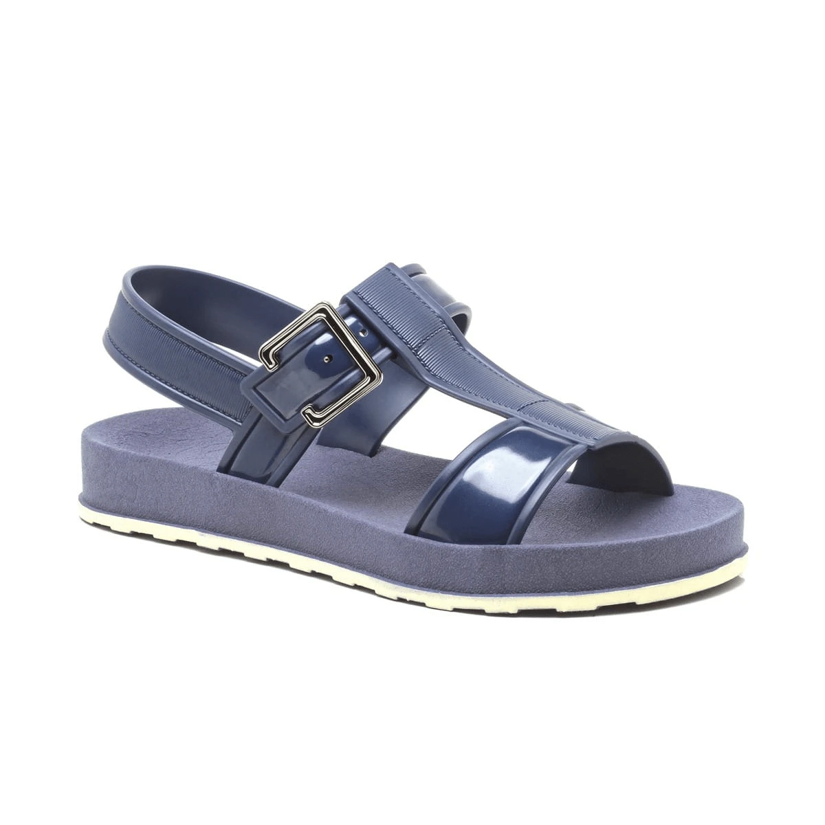 Women's Papete Sandal With Buckle, Super Soft And Light, Premium Line - Màu xanh hải quân - Xem 1