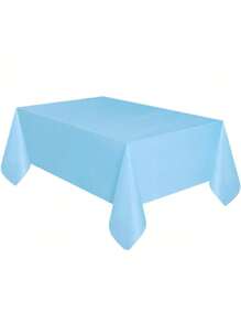 1Pc/4pcs Solid Color Tablecloth, Plastic Tablecloth 54 * 108inch Multi-Color Optional Peva Material, Rectangular Tablecloth, Suitable For Birthday, Wedding, Banquet, Party Desktop Decorations