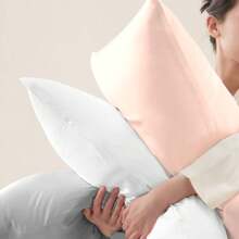 Silk Pillowcase 100% Silk, Super Soft Silk Pillowcase 22 Momme, Low-Allergy Pillowcases To Protect Hair And Skin, 1 Piece Breathable Pillowcase. - 白色 - 查看 7