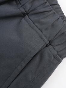 3pcs/Set Teen Boy Casual Outdoor Workout Sports Cargo Pants With Pockets, Straight Leg & Cuffed, School Style, Spring/Autumn/Winter - Black - View 9