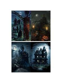 16 tờ giấy dán sổ lưu niệm họa tiết hoa cổ điển theo chủ đề nghĩa trang ngôi nhà ma ám, thích hợp cho năm mới, ngày lễ tình nhân, lễ phục sinh, phong cách cổ điển, văn phòng, đồ dùng học sinh, đồ trang trí tiệc, thiệp chúc mừng tự làm, hộp quà tặng - Nhiều màu - Xem 11