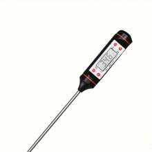 1 pieza Termómetro digital TP-101 para carne para cocinar alimentos, cocina, barbacoa, sonda, mantequilla, leche, líquido, medición de temperatura del horno, para grandes cocinas de restaurantes, sensor de temperatura digital, indicador (batería incluida)