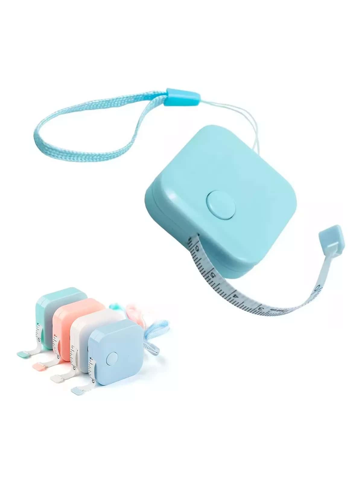 1 Pieza Cinta Metrica Corporal Cintura Retractil Cuerpo Medicion Sastreria Modista Costura 150cm Util Vmingo Mexico - Azul - Ver 1