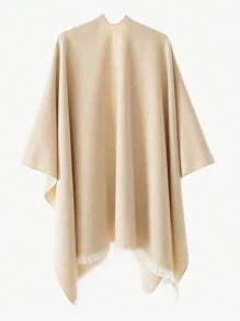 1 pièce Châle/Étole de mode femme avec décoration boucle, veste de voyage pour l'hiver et l'automne