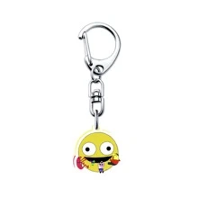 1PC Cute Smiling Acrylic Keychains For Accessories Bag Pendant Key Chain Ring Jewelry Fans Friends Gifts Car Accessories Bag Charm Backpack For School Letter Goth Y2k - Multicolor - View 10
