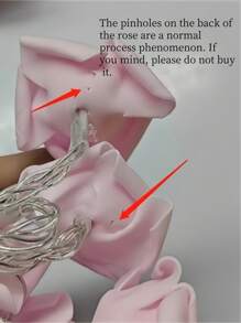 1pc Rose Shaped String Lights For The Valentines Day's Confession, Simulation Rose String Lights, 10 Lights,Home Decor ,Room Decor,Wall Decor Gifts Birthday Graduation