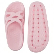 Breathable Cloud Slides For Women, Comfort Pillow Slippers Shower Sandals Fashion Indoor Shoes - Pink - View 6