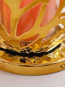 1 件简约家居餐桌烛光晚餐装饰配件，北欧风格布置浪漫餐桌铁制烛台，优雅情人节烛光晚餐道具 - 彩色 - 查看 9