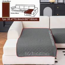 1pc L-Shape Pet Sofa Protector, Non-Slip & Durable Pet Sofa Cover, Washable Home Pet L-Shaped Chaise Lounge Cover, Suitable For Living Room And Bedroom