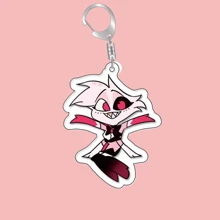 动漫亚克力钥匙扣套装 - 可爱的卡通人物吊坠，适用于包包和钥匙，是送给粉丝的完美礼物，汽车配件包饰背包，学校字母万圣节配件教师节包饰挂绳带身份证夹汽车配件包饰圣诞节