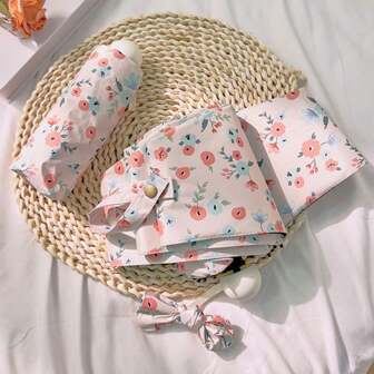 1 件 6 伞骨紧凑型折叠雨伞，防紫外线太阳伞，轻便防风，适合春、夏、秋、冬，方便折叠户外遮阳伞，男女皆宜