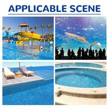 Swimming Pool Cleaning Tablets: Pool Water Quality Clarify, Odor Removal, Stain Removal, Multipurpose Cleaning Effervescent Tablets - Blue - View 7