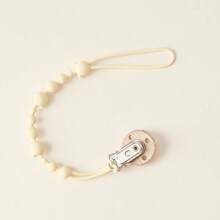 1pc Baby Anti-Drop Chain Pacifier Clips Silicone Beads Infant Nipple Appease Soother Chain Clips Dummy Holder Nipple Clip