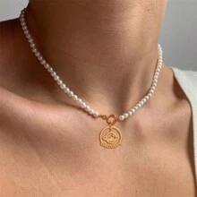 1 件定制土星球项链，个性化星球字母不锈钢项链，四季流行配饰，送给朋友的礼物，独特的礼物，万圣节礼物，圣诞节礼物 - 彩色 - 查看 4