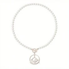 1 件定制土星球项链，个性化星球字母不锈钢项链，四季流行配饰，送给朋友的礼物，独特的礼物，万圣节礼物，圣诞节礼物 - 彩色 - 查看 7