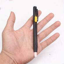 20 支装皮革缝纫粉笔（带支架）-白色标记铅笔，适用于缝纫和裁缝 - 黑色 - 查看 7