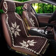 Cool And Breathable Summer Car Seat Cushion - Universal For All Seasons! - Tám lá trắng - Xem 3
