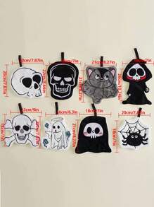 1pc Creative Pumpkin Design Hand Towel, Hang Style, Absorbent And Easy To Clean, Personalized Towel Decor For Kitchen, Bathroom, Bedroom - Multicolor - View 2