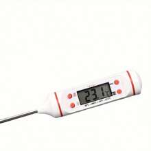 1 pieza Termómetro digital TP-101 para carne para cocinar alimentos, cocina, barbacoa, sonda, mantequilla, leche, líquido, medición de temperatura del horno, para grandes cocinas de restaurantes, sensor de temperatura digital, indicador (batería incluida)