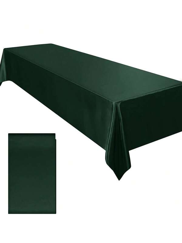 1 pezzo Tovaglia in raso, adatta per sala da pranzo, matrimoni, feste di compleanno, raduni all aperto