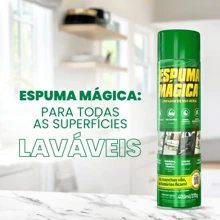 Magic Foam Cleaner làm sạch ngay lập tức ghế sofa ô tô và đồ nội thất, nhà bếp, phòng tắm, nhà, nhà cung cấp gia dụng - trắng - Xem 2