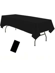 1Pc/4pcs Solid Color Tablecloth, Plastic Tablecloth 54 * 108inch Multi-Color Optional Peva Material, Rectangular Tablecloth, Suitable For Birthday, Wedding, Banquet, Party Desktop Decorations