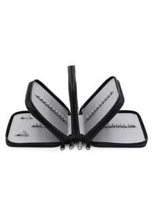 T60 School Pencil Case/Box Pencil Case/Four Layer Pencil Case With 72 Color Holes/School Supplies/Paper - 玫紅色 - 查看 3