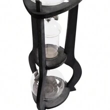 LOYALHEARTDY Torre de goteo para café frío con hielo, cafetera/elaboradora de café de 8 tazas para hogar y oficina, máquina para hacer café, - Gris+Transparente - Ver 6