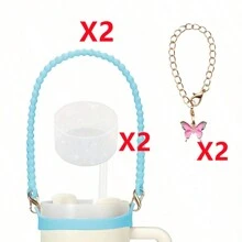 1/2 pièces Porte-bouteille d'eau avec sangle, convient aux bouteilles de 8 oz à 40 oz, sangle pour bouteille d'eau, compatible avec les accessoires de la tasse (tous les produits n'incluent pas les tasses d'eau)