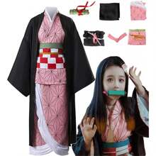 Disfraz Cosplay Nezuko Kamado Anime Kimono