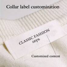 Etiqueta de ropa tejida personalizada, etiqueta de ropa con logotipo personalizado, 50 piezas/100 piezas por set, sello, multifuncional, ornamental exquisita, elegante, moderna, personalizada a medida, única, regalos ideales para él, ella, familia, novio, novia, papá, mamá para aniversarios, para el Día del Niño, para cumpleaños, para el Día de la Madre, para el Día del Padre, para bodas, para inauguración de la casa, escuela, hogar, oficina, salón de té, sala de estar, comedor, artículos escolares
