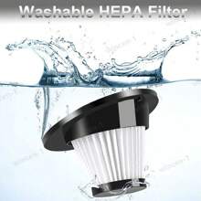 120W Portable Cordless Handheld Car Vacuum Cleaner Wet&Dry Duster Strong Suction - 無線黑色 - 查看 9