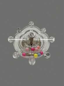 1pc Interactive Parakeet Toys - Plastic Spinner Wheel With Rolling Balls, Rattle Sound Bird Cage Toy For Cockatiels, African Greys, Budgerigars - Chewing & Exercise Parrot Enrichment - Multicolor - View 12