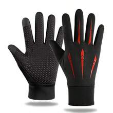 1pair Autumn And Winter Warm Five-Claw Gloves, Wind And Waterproof Touch Screen Gloves, Outdoor Riding And Driving Gloves, Suitable For Men And Women