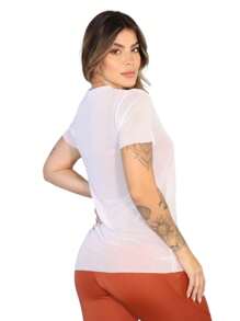 Kit 3 Blusas Fitness Tule Feminina Transparente Longa de Manga Conforto Academia
