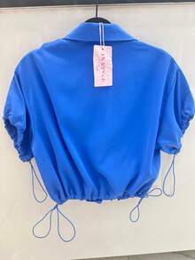 Short Sleeve Shirt J06 - Màu xanh lam - Xem 4