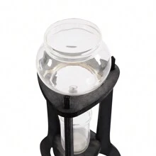LOYALHEARTDY Torre de goteo para café frío con hielo, cafetera/elaboradora de café de 8 tazas para hogar y oficina, máquina para hacer café, - Gris+Transparente - Ver 4