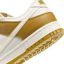 Zapatillas informales cómodas y antideslizantes Nike Dunk Retro Low para hombres, blanco y dorado FZ4042-716 - Oro blanco - Ver 4