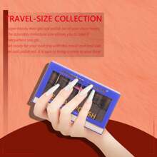 Lavender Violets Gel-Nagellack-Set 13 Pcs glitzernde Farben Halloween Orange Gloden Night Band LED Soak-Off mit Basislack matt-n No Wipe Top Coat, Nagelfeile UV Gelnägel Maniküre Kit F625