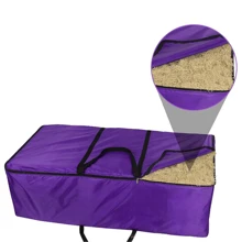 A Solid Color Horse Grass Storage Bag Made Of Oxford Cloth, Foldable Waterproof Horse Grass Bag, Large Capacity Horse Grass Hay Bag, Feed Storage Bag