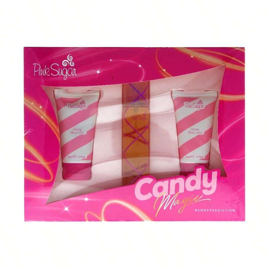 Aquolina Pink Sugar Gift Set Fragrance For Women Gift Set - 1.7fl Oz /50 Ml /3 Pc - Pink - View 1
