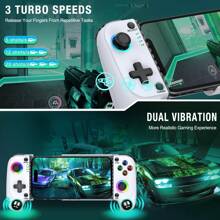 BEBONCOOL MC100 Gamepad Telescopic For Apple IOS Android COD Stretch Wireless Bluetooth Phone Game Controller Joystick - trắng - Xem 6
