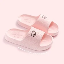 Dép đi trong nhà chống trượt chất liệu EVA mùa hè cho nữ có thiết kế hình chú gấu dễ thương - Hồng - Xem 1