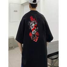Men's T-Shirt Greece Statue Style Oversized Streetwear Man Premium Oversize Shirt - màu đen - Xem 1