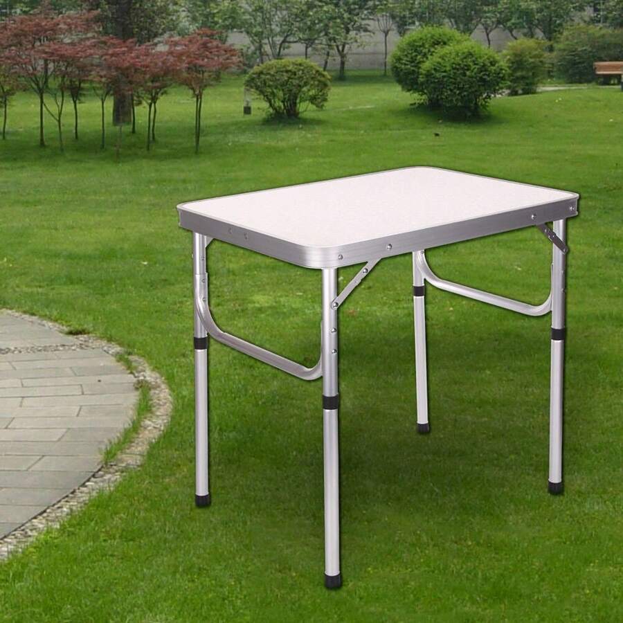 Small Camping Table Folding Picnic Table Outdoor Adjustable Height Kitchen Work Top For Home Party And Camping 44.5x57x60cm - Variant1 - View 1