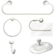 5 Piece Bathroom Kit White | Japi - 白色 - 查看 1