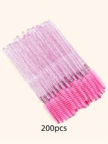 Pincel Descartável Transparente Preto para Alongamento de Cílios, Pincel de Maquiagem para Cílios, Pincel Cosmético para Cílios, 20/50/100/200/300/400/450 peças