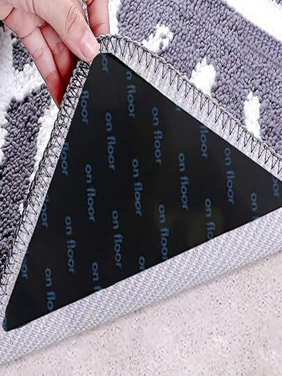 [4/8/10/12/16/18/24/32 件] 地毯防滑胶带，双面防滑地毯垫，可洗小三角地毯垫，适用于硬木地板和瓷砖，适用于小地毯